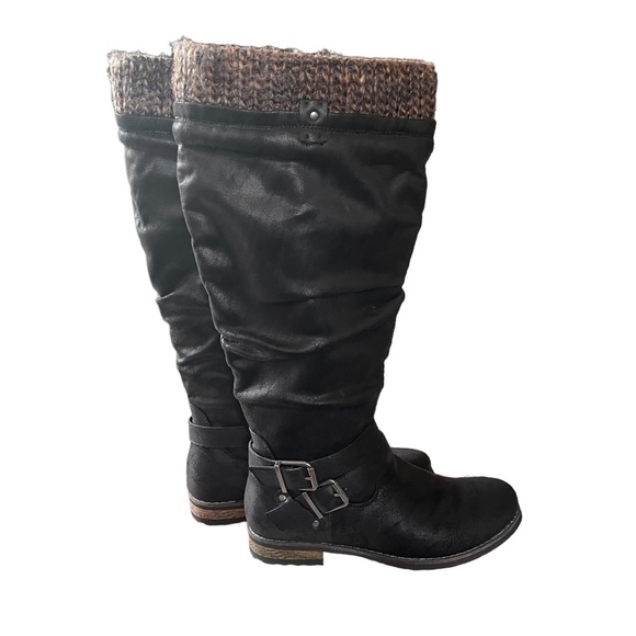 B52 by Bullboxer Frankie Slouchy Boots, Black, Size 7W - Picture 2 of 9